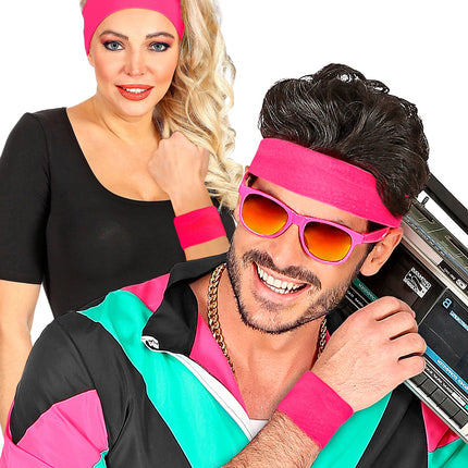 Widmann SRL Polsbandjes neon roze Philip