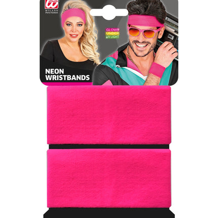 Widmann SRL Polsbandjes neon roze Philip