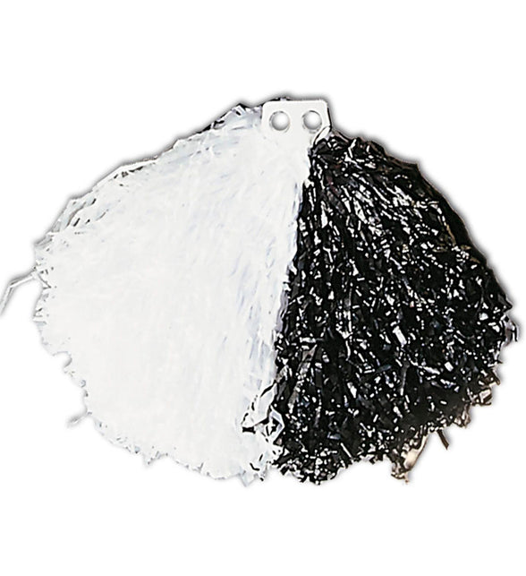 Widmann SRL Pom pom cheerleader zwart met wit