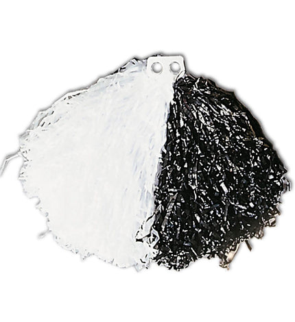 Widmann SRL Pom pom cheerleader zwart met wit