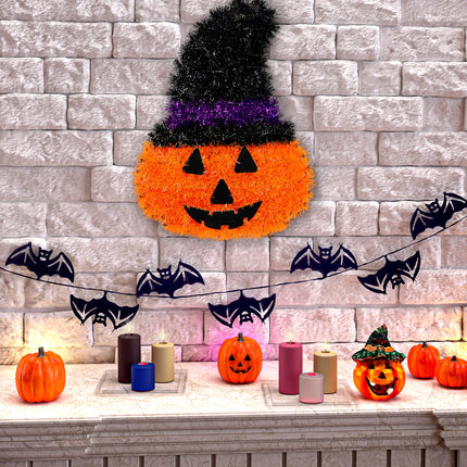 Widmann SRL Pompoen decoratie met hoed