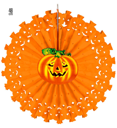 Widmann SRL Pompoen decoratie papier voor Halloween