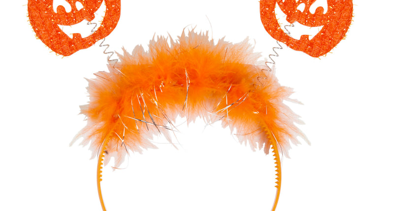 Widmann SRL Pompoen haarband oranje