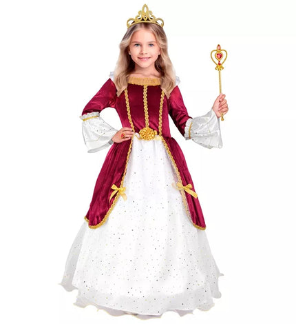 Widmann SRL Prinses rood kostuum Luuke kinderen