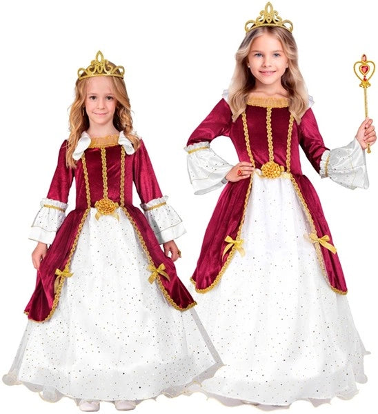 Widmann SRL Prinses rood kostuum Luuke kinderen