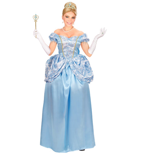 Widmann SRL Prinsessen jurk blauw sprookjes