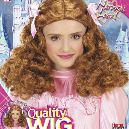 Widmann SRL Prinsessen pruik licht bruin Isabella