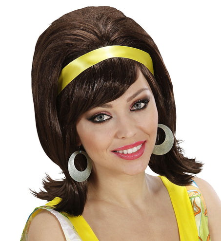 Widmann SRL pruik 60s modieus bruin