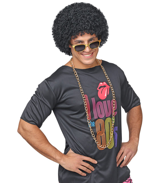 Widmann SRL Pruik 70's Jesse zwart