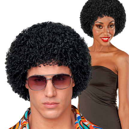 Widmann SRL Pruik 70's Jesse zwart