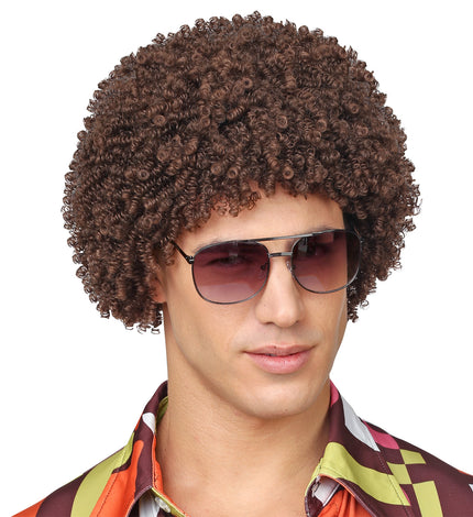 Widmann SRL Pruik 70'S Levi bruin