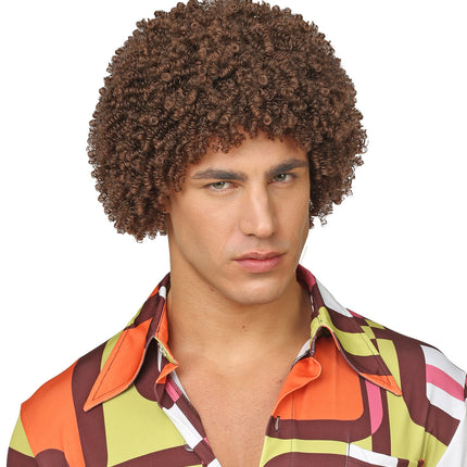 Widmann SRL Pruik 70'S Levi bruin