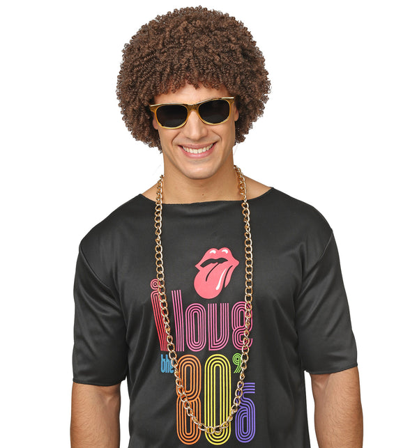 Widmann SRL Pruik 70'S Levi bruin