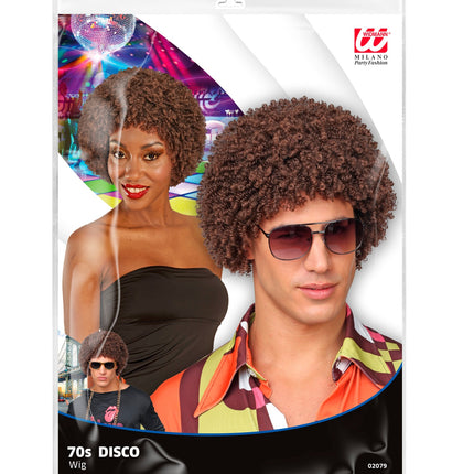 Widmann SRL Pruik 70'S Levi bruin