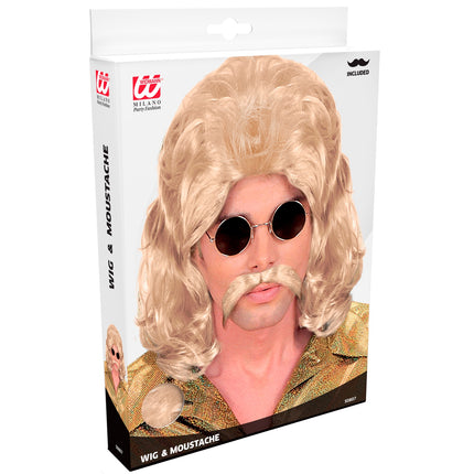Widmann SRL pruik 70s man blond