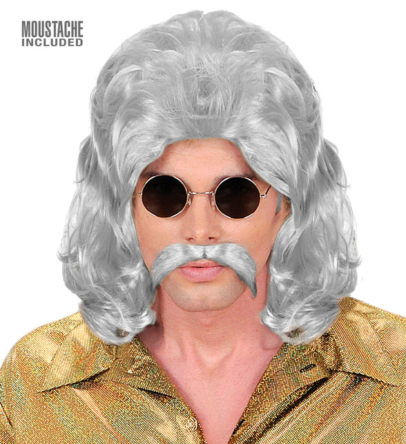 Widmann SRL pruik 70s man grijs