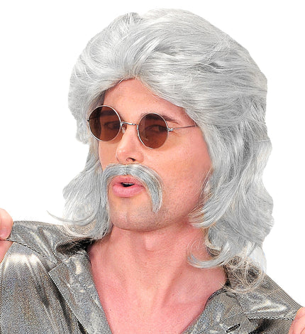 Widmann SRL pruik 70s man grijs