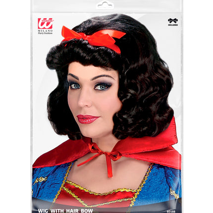 Widmann SRL Pruik Bianca Met Lint (In Plastic Zak)