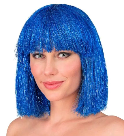 Widmann SRL Pruik blits blauw Maud