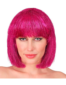 Widmann SRL Pruik blits roze Roos