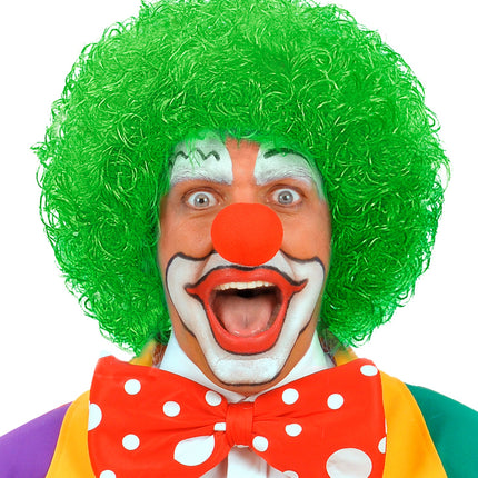 Widmann SRL pruik clown groen