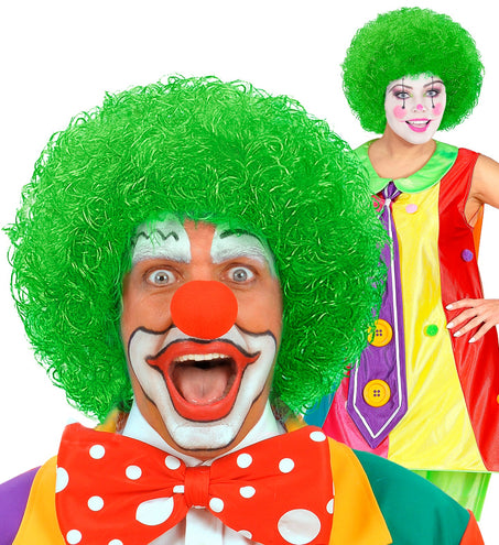 Widmann SRL pruik clown groen