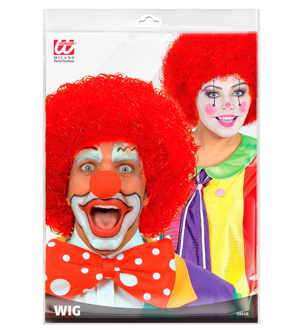 Widmann SRL pruik clown rood