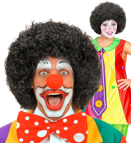 Widmann SRL pruik clown zwart