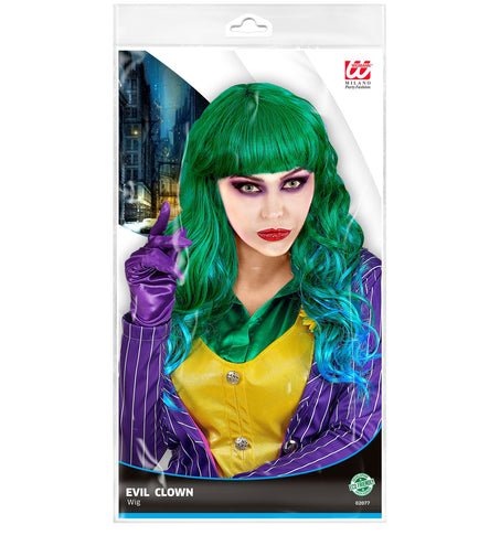 Widmann SRL Pruik Evil joker lang haar