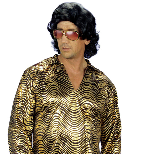 Widmann SRL pruik frankie zwart in doos