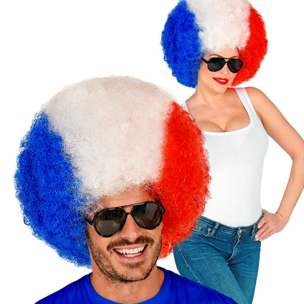 Widmann SRL Pruik Frankrijk blauw wit rood