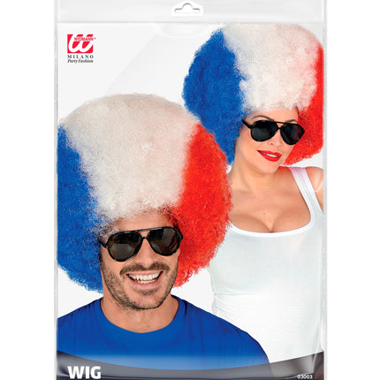 Widmann SRL Pruik Frankrijk blauw wit rood
