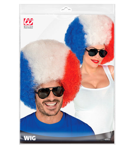 Widmann SRL Pruik Frankrijk blauw wit rood