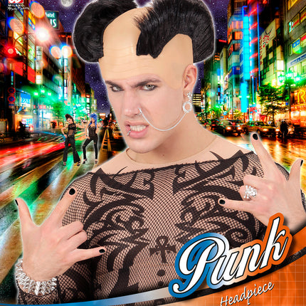 Widmann SRL Pruik hanenkam dubbel gothic