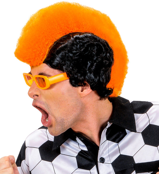 Widmann SRL Pruik hanenkam oranje