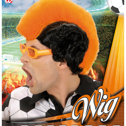 Widmann SRL Pruik hanenkam oranje