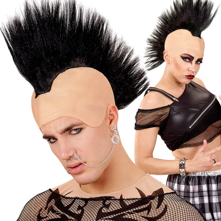 Widmann SRL Pruik hanenkam zwart