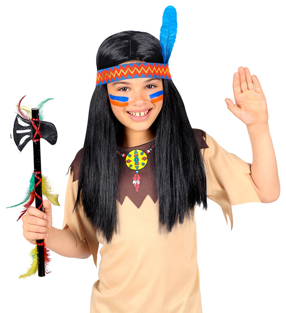 Widmann SRL Pruik indiaan voor kinderen