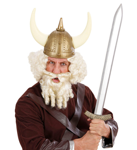 Widmann SRL pruik karakter met lokken en baard blond