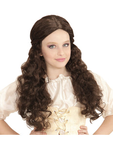 Widmann SRL Pruik, Kind Middeleeuwen Bruin