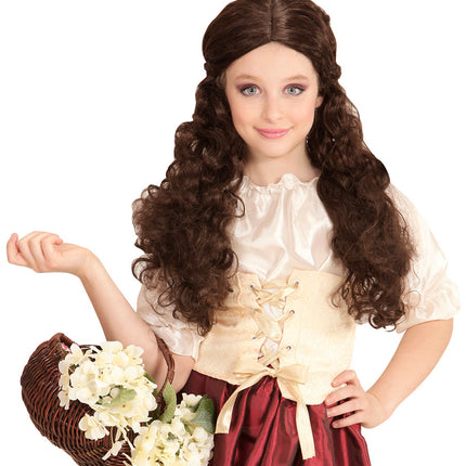 Widmann SRL Pruik, Kind Middeleeuwen Bruin