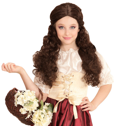 Widmann SRL Pruik, Kind Middeleeuwen Bruin