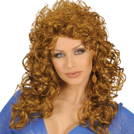 Widmann SRL pruik krulpruik beauty bruin