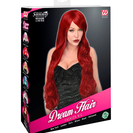 Widmann SRL Pruik lang haar Cosplay  Kayla