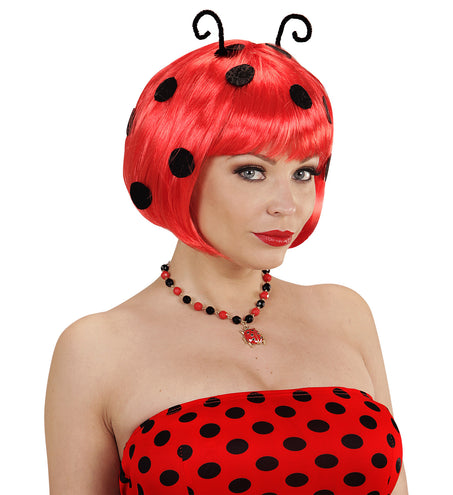 Widmann SRL Pruik lieveheersbeestje met voelsprieten