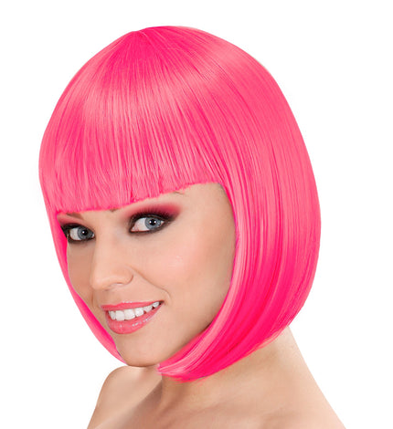 Widmann SRL Pruik Lou Lou felroze