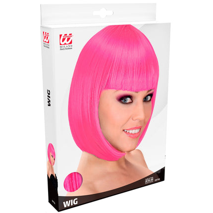 Widmann SRL Pruik Lou Lou felroze