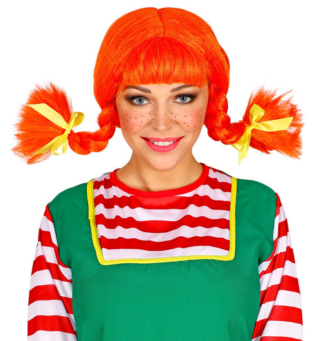 Widmann SRL Pruik Ondeugend Meisje Buigbare Staartjes