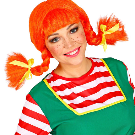 Widmann SRL Pruik Ondeugend Meisje Buigbare Staartjes