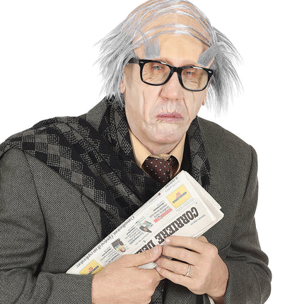 Widmann SRL Pruik oude man met wenkbrauwen